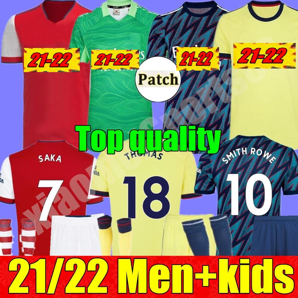 

21 22 PEPE SAKA jerseys Fans Player version Gunners ARS ØDEGAARD THOMAS WILLIAN NICOLAS TIERNEY SMITH ROWE 2021 2022 soccer football shirt adult Men + Kids kit dfd, Kids away+league patch