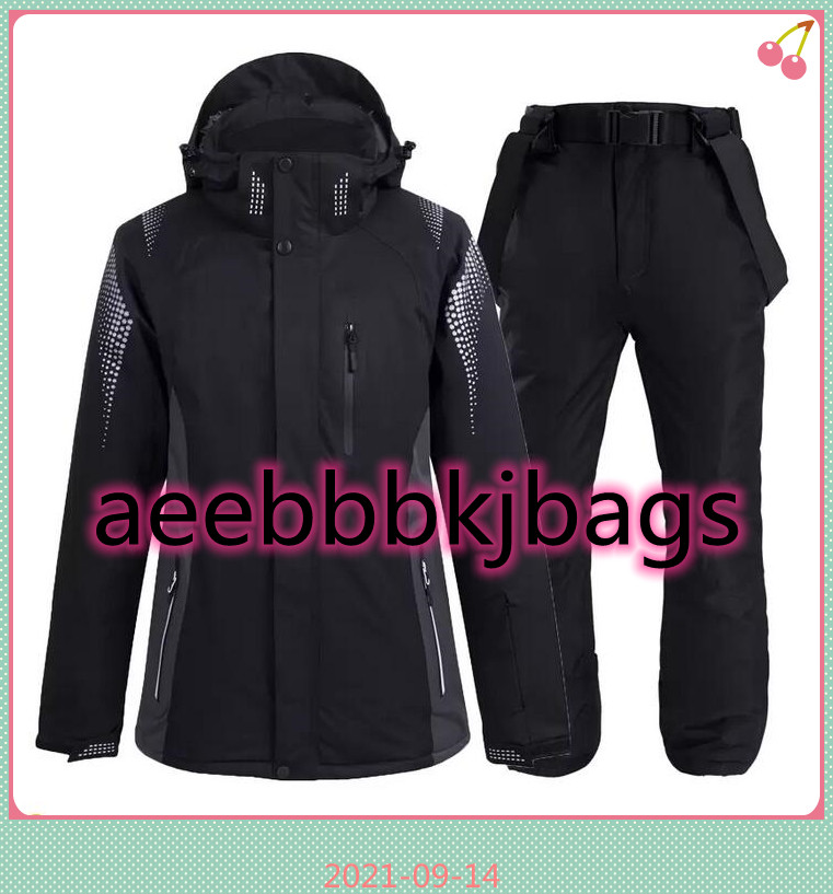 

Couples Skiing Jackets Pants Men And Women Ski Suit Snowboarding Sets Warm Windproof Waterproof Snow Outdoor Winter Clothes, Red jacket