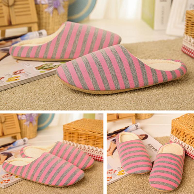 

Autumn Winter Coral Velvet Striped Slippers Women Indoor Home Mules Lady Warm Plush Slides Chaussures Femme Zapatos, Black
