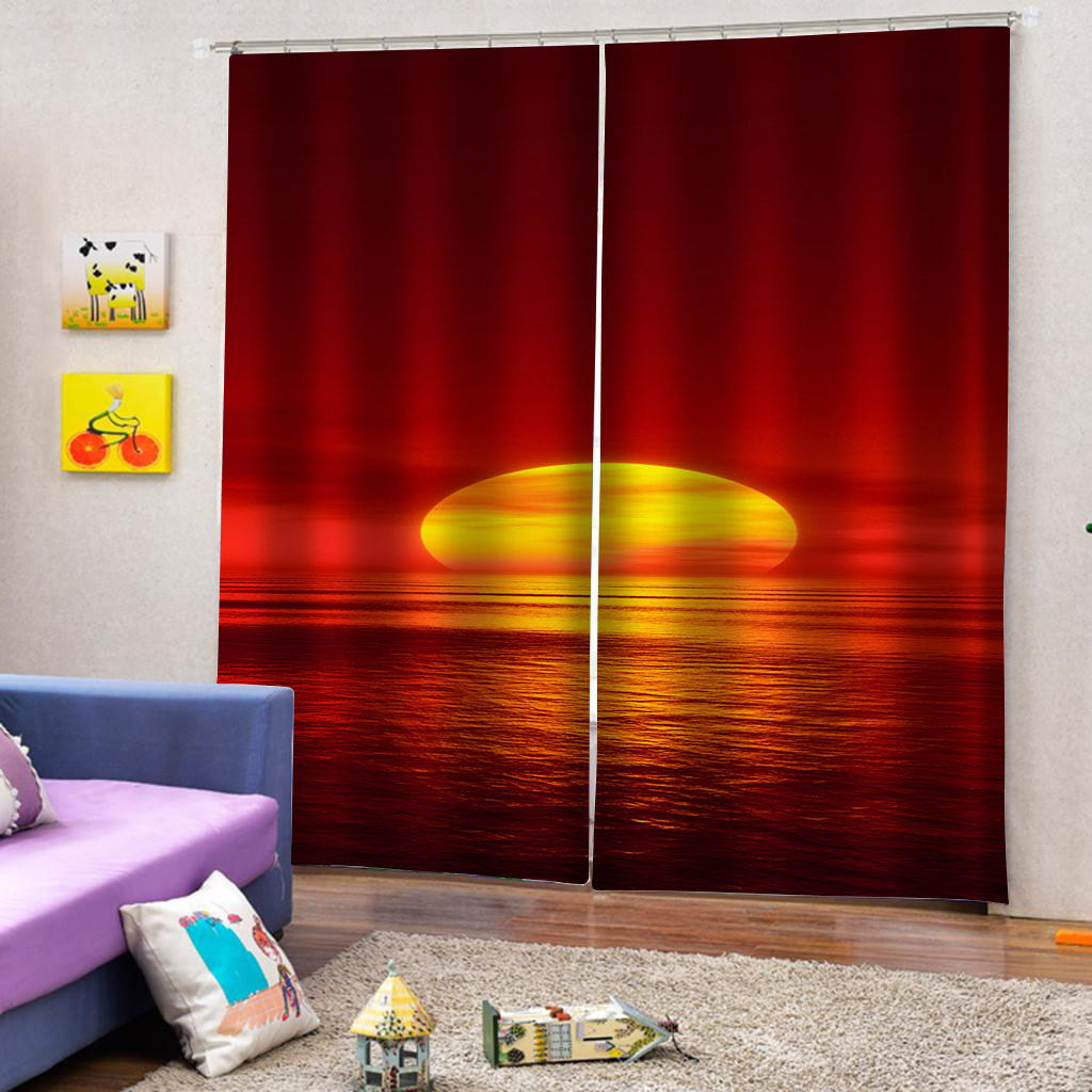 

Home Decor Window Blackout Curtains The Living Room Bedroom 3D Curtain Drapes Fashion Design, Customize
