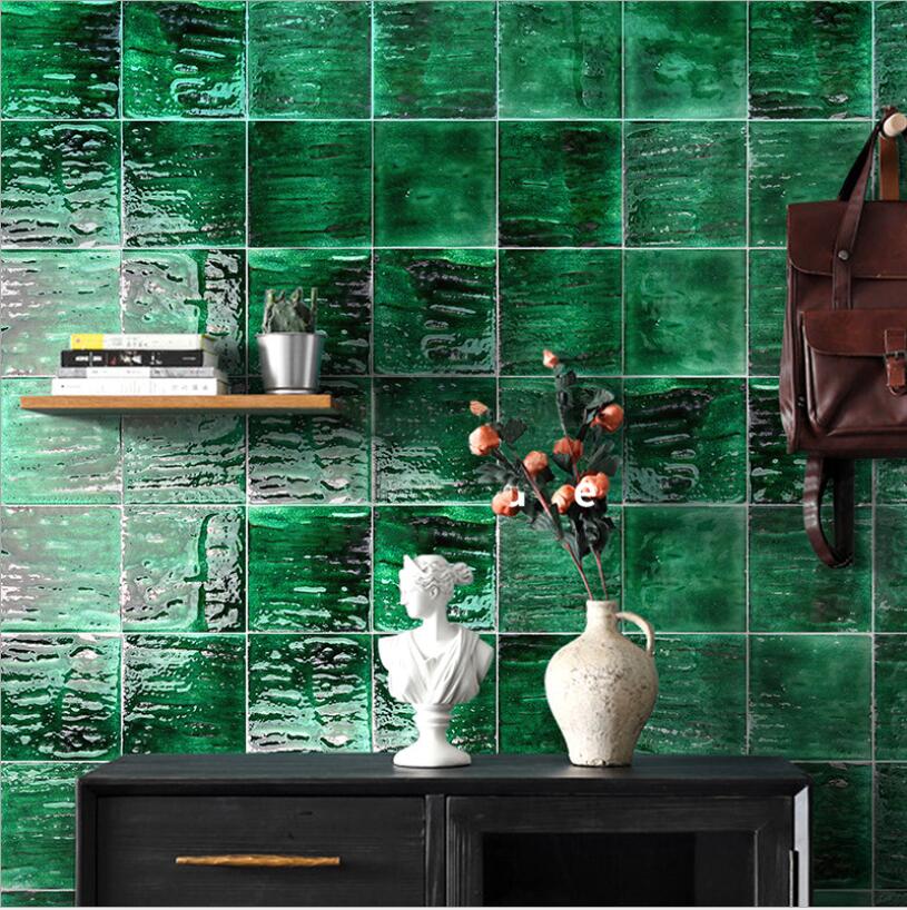 Making old and retro glazed tiles Nordic bathroom wall tile kitchen bar vitrolite-image-697917843