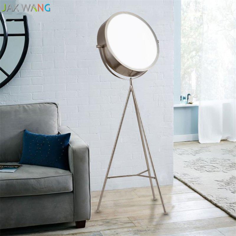 

Floor Lamps Nordic Creative Iron Tripod Led Standing Lights Modern Living Room Lamp Bedroom Bedside Study Home Lighting Fixtures