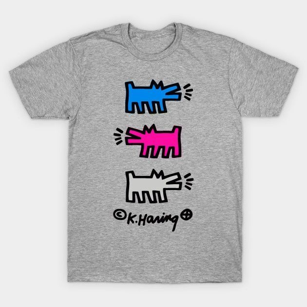 

Men t-shirt KEITH HARING DOGS (V2) tshirt t shirt