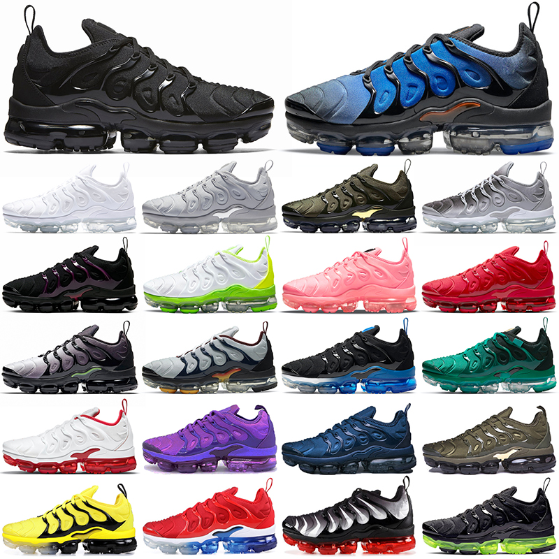 

TN Plus Running Shoes Men Knicks Black Bubblegum Yolk Cherry All Red Cool Grey Neon Olive Pure Platinum USA Dark Blue Mens Womens Outdoor Sports Trainers Sneakers 36-47, 36-47 zebra