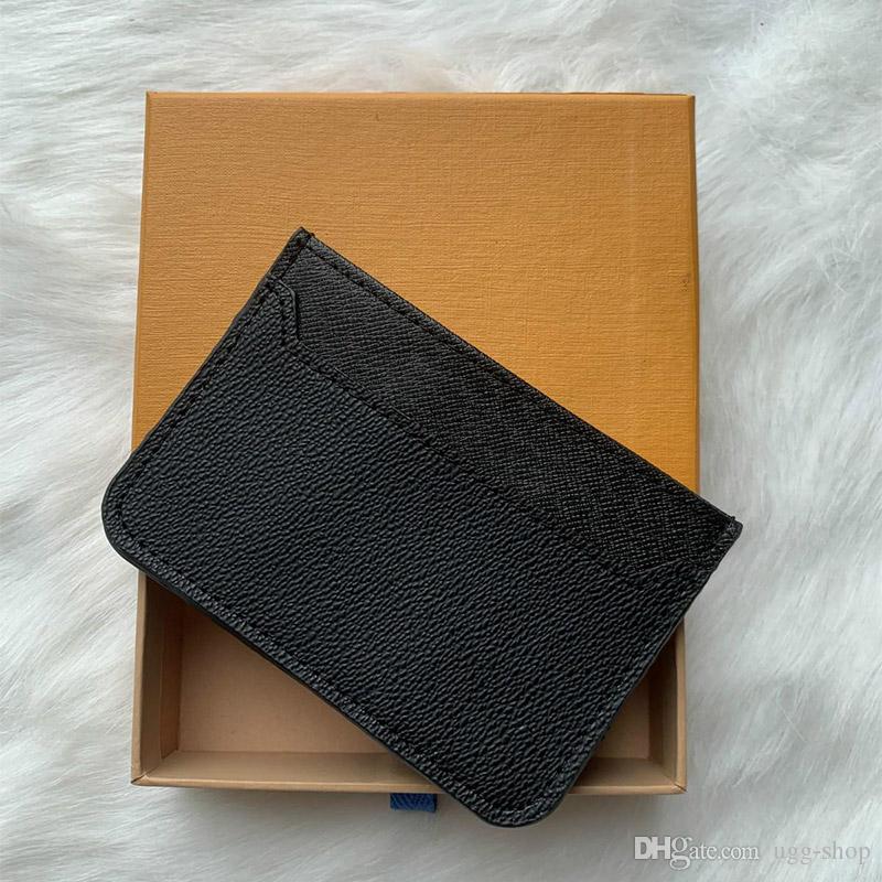 

Wholesale Card Holders Men and Women Fashion Classic Brown Flower Checkered Black Plaid Casual Credit Card ID Holder Leather Ultra Slim Wallet Packet Bag M62666, Brown+plaid card holders