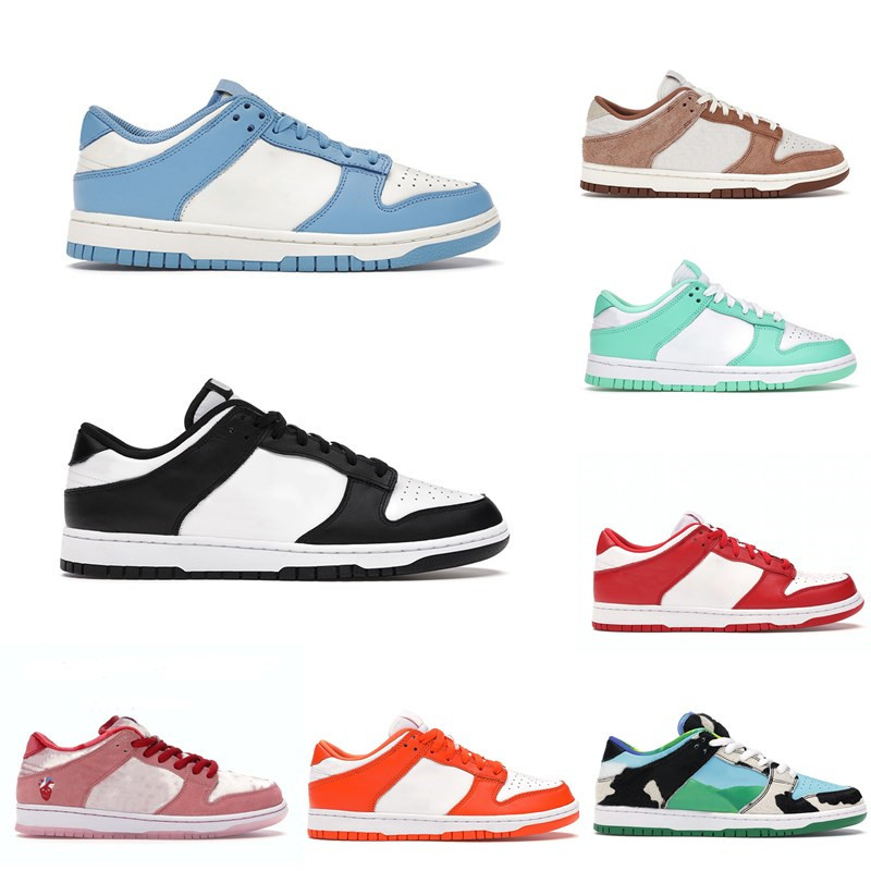 

Top quality Dunk Running Shoes Black White University Blue Michigan Bears Green Chicago Lagoon Pulse Cherry Chunky Dunky UNC Dunks Low Skateboard Shoe With Box, 36#