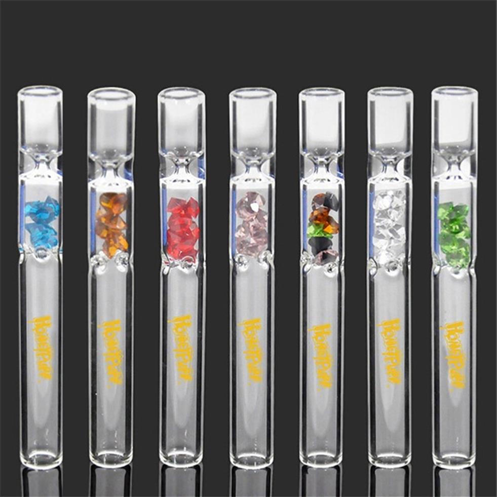 

Honeypuff Glass One Hitter Filter Tips Diamond Cigarette Holder Tips Glass Rolling Mini Smoking Tobacco Tube DHLa06