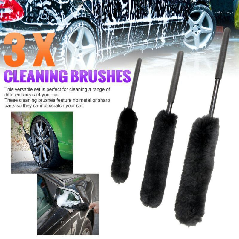 

Car Sponge Tire Cleaning Brush Top Wool Maintenance Interior Glass Tool Retreading Kit