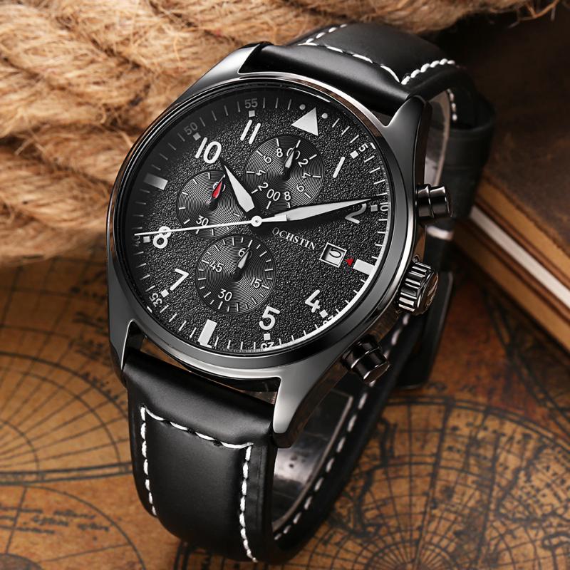 

Wristwatches OCHSTIN Men's Watch Top Brand 021 Sport Chronograph Fashion Quartz Waterproof Three-Hand Clock