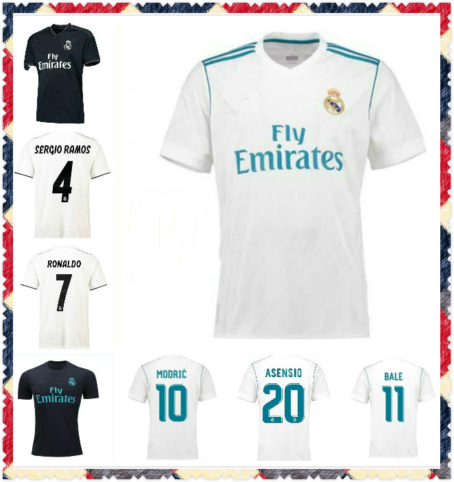 

Retro classic Top 2016 2017 2018 2019 Real Madrid soccer jersey ISCO SERGIO RAMOS home away 17/18/19 football shirt, 18/19 home