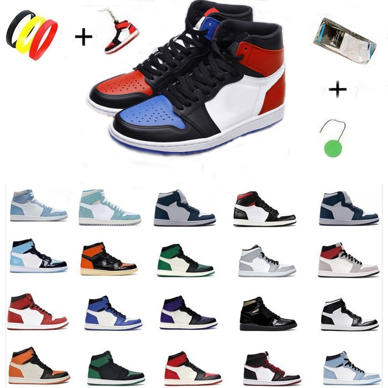 

TOP Quality 1 Cap And Gown Terracotta Blush Mens Basketball Shoes 1S Cat Black Infrared Flints Bred Men Sports Sneakers women EUR36-47 Jumpman shoe, Shoelace