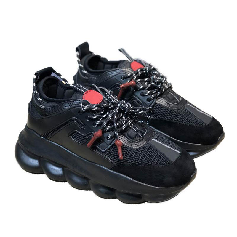 

Party Platform Casual Shoes Black Genuine Leather Sneakers Mens Women Fashion Reflective White Colorful laces Flat Chaussures