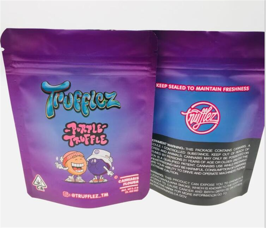 

Customized TruFFlez Edible Package Mylar Bags Sour Edibles Packaging Vape Bag Child Proof Zipper Lock Full Color Printed Poly Resealable My
