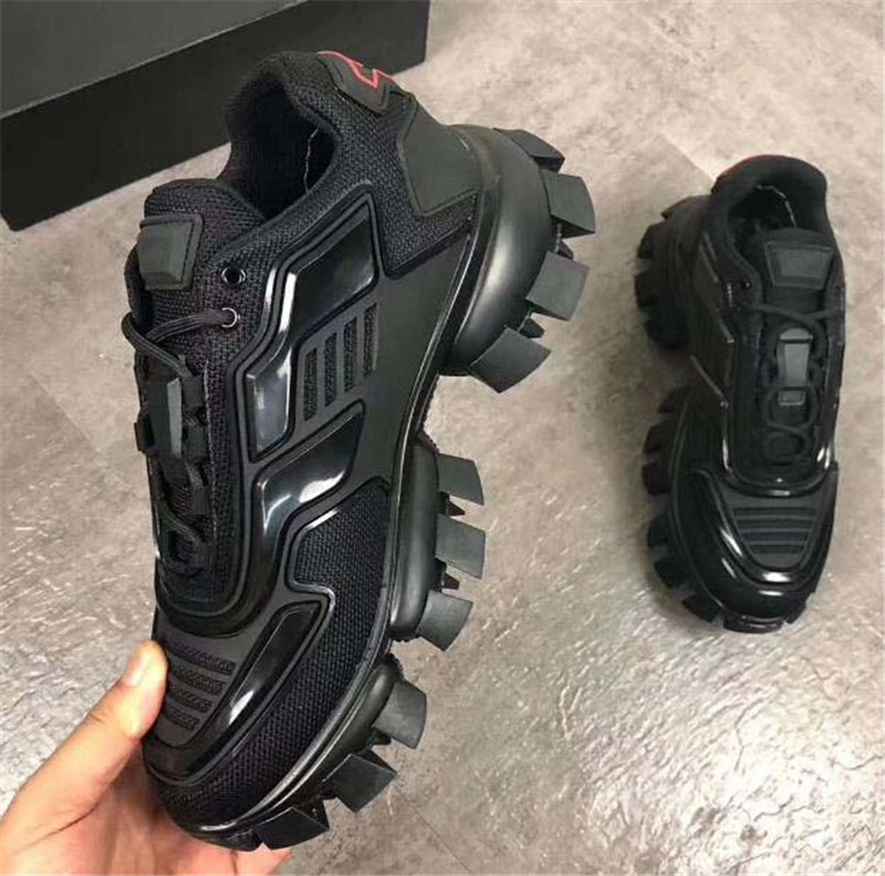 

Designers Mens Women Prad Casual Shoes 19FW Lates P Cloudbust Thunder Low Top Shoe Camouflage Capsule Series Color Matching Platform, 16