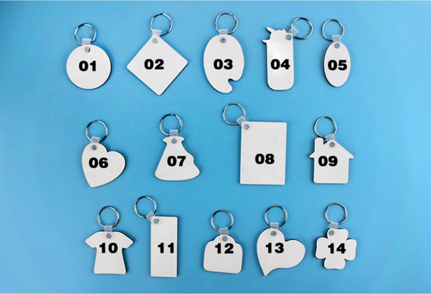 

Keychains For Sublimation Mdf Heart Round Love Key Chain Jewelry Thermal Transfer Printing DIY Blank Material Consumables, Silver