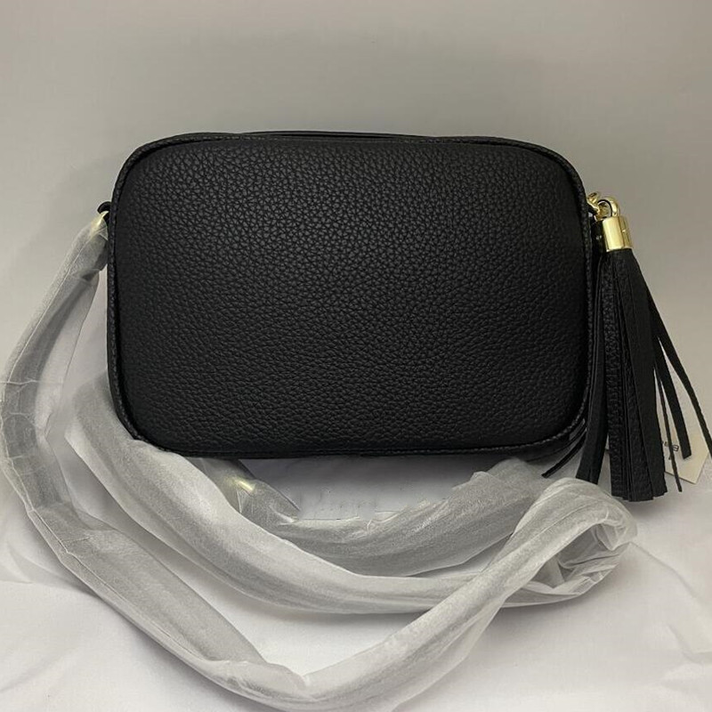 

Designer Handbags SOHO DISCO Camera Bag Luxury Fashion Leather tassel zipper Shoulder bags women Crossbody bag Black Pink handbag, Customize