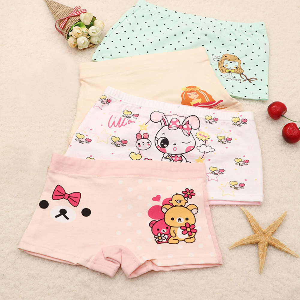 

Girls' underwear pure children's plain cotton shorts girls' baby briefs, Camo