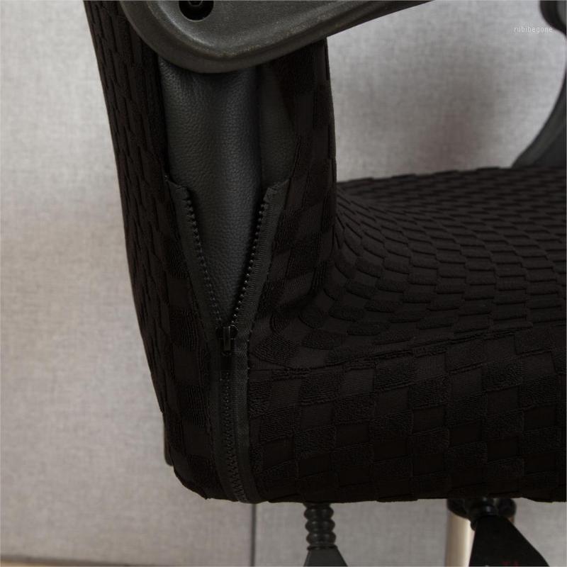 

100% Polyester Elastic Fabric Office Chair Cover Easy Washable Removeable Modern Spandex Computer Covers