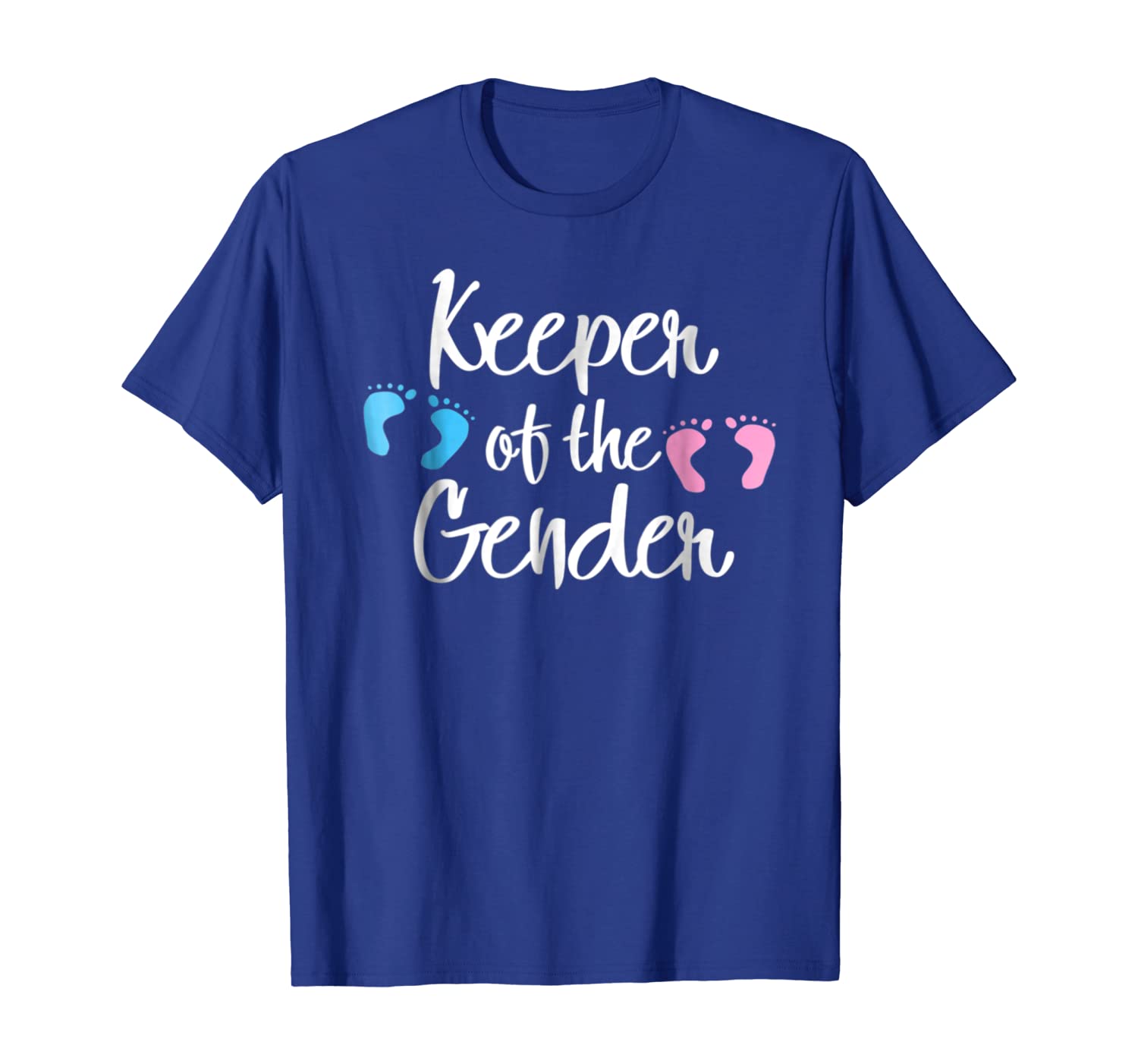 

Keeper of Gender reveal party idea baby announcement Tshirt, White;black