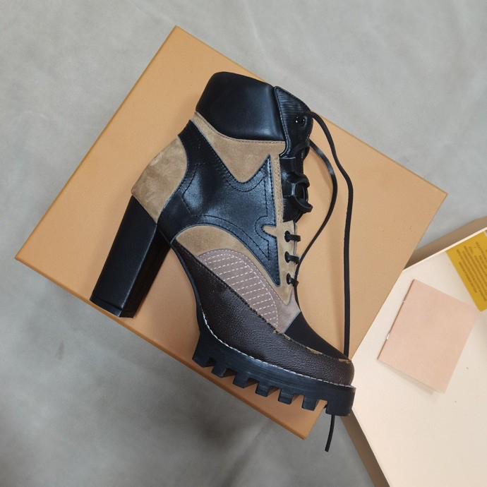 

women boots Heel ankle boots zipper Desert Boots Martin shoes Platform chunky heel winter Booties Real Leather, 01