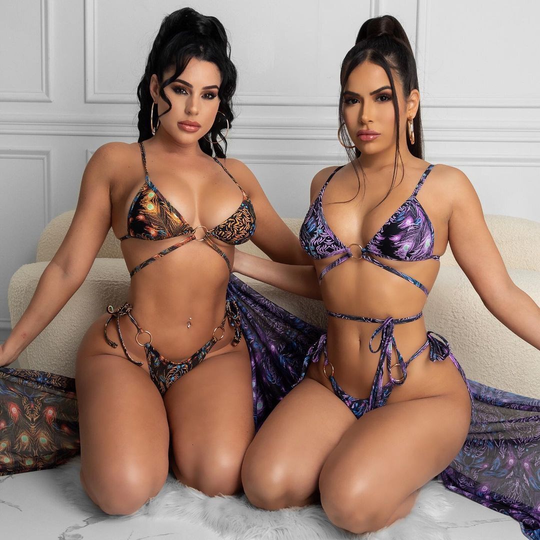 

Women' Y5184 Summer Bikini Three Piece Set