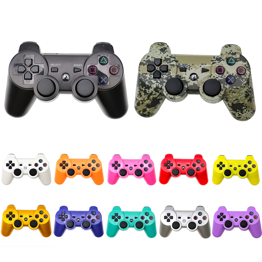 

Dropship Dualshock 3 Bluetooth Wireless Controller for PS3 Vibration Joystick Gamepad Game Controllers With Retail Box