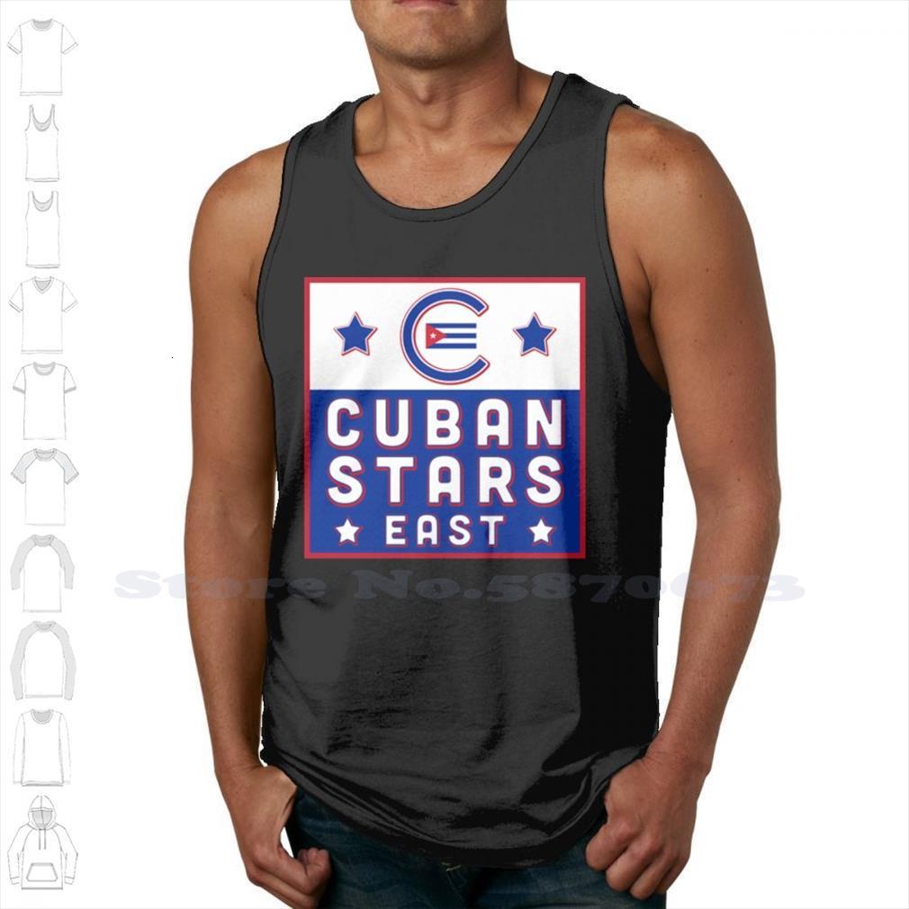 

cuban stars east vintage negro team summer funny tank sleeveless vest for men women detroit, White;black