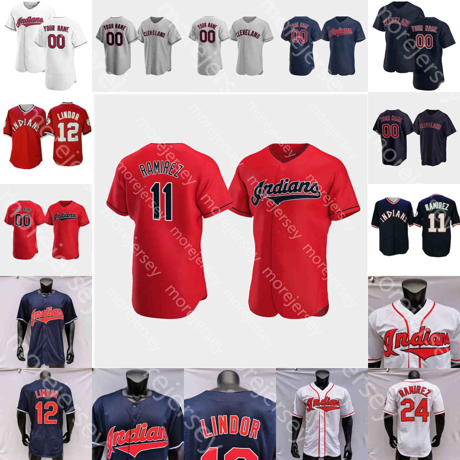 

Baseball Jersey Jose Ramirez Amed Rosario Eddie Rosario Franmil Reyes Oscar Mercado Logan Allen Shane Bieber Zach Plesac Triston McKenzie Jo, Blue;black