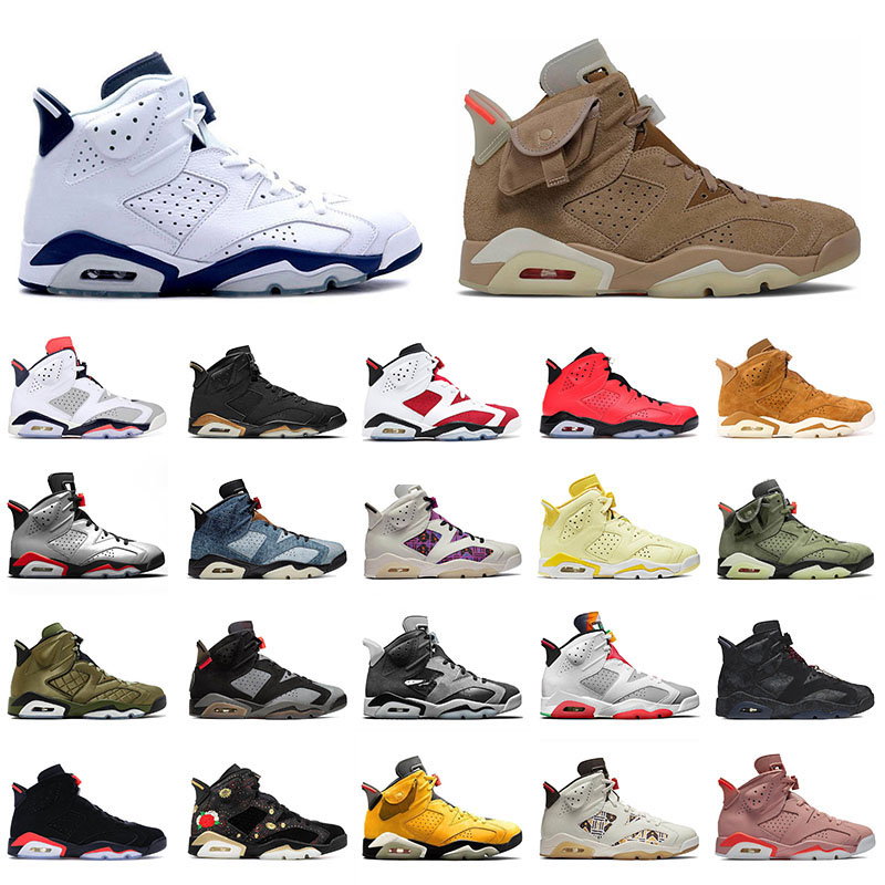

2021 British Khaki Jumpman 6 Midnight Navy 6S Carmine Basketball Shoes Mens Womens Cactus Jack VI Singles Day Millennial Pink Grey Men Women Sports Sneakers Trainers, 36-40 hyper pink