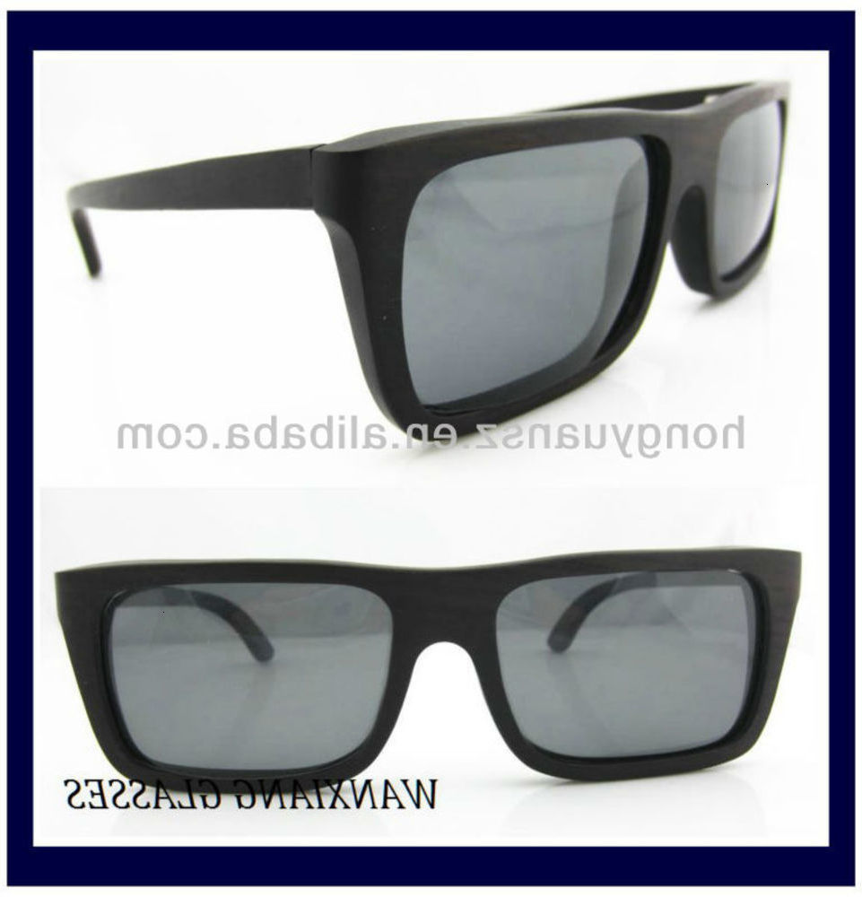 

Highend accessories New Arrival Square Big Men Wood Sunglass,Zebra Wooden Sunglass, Black