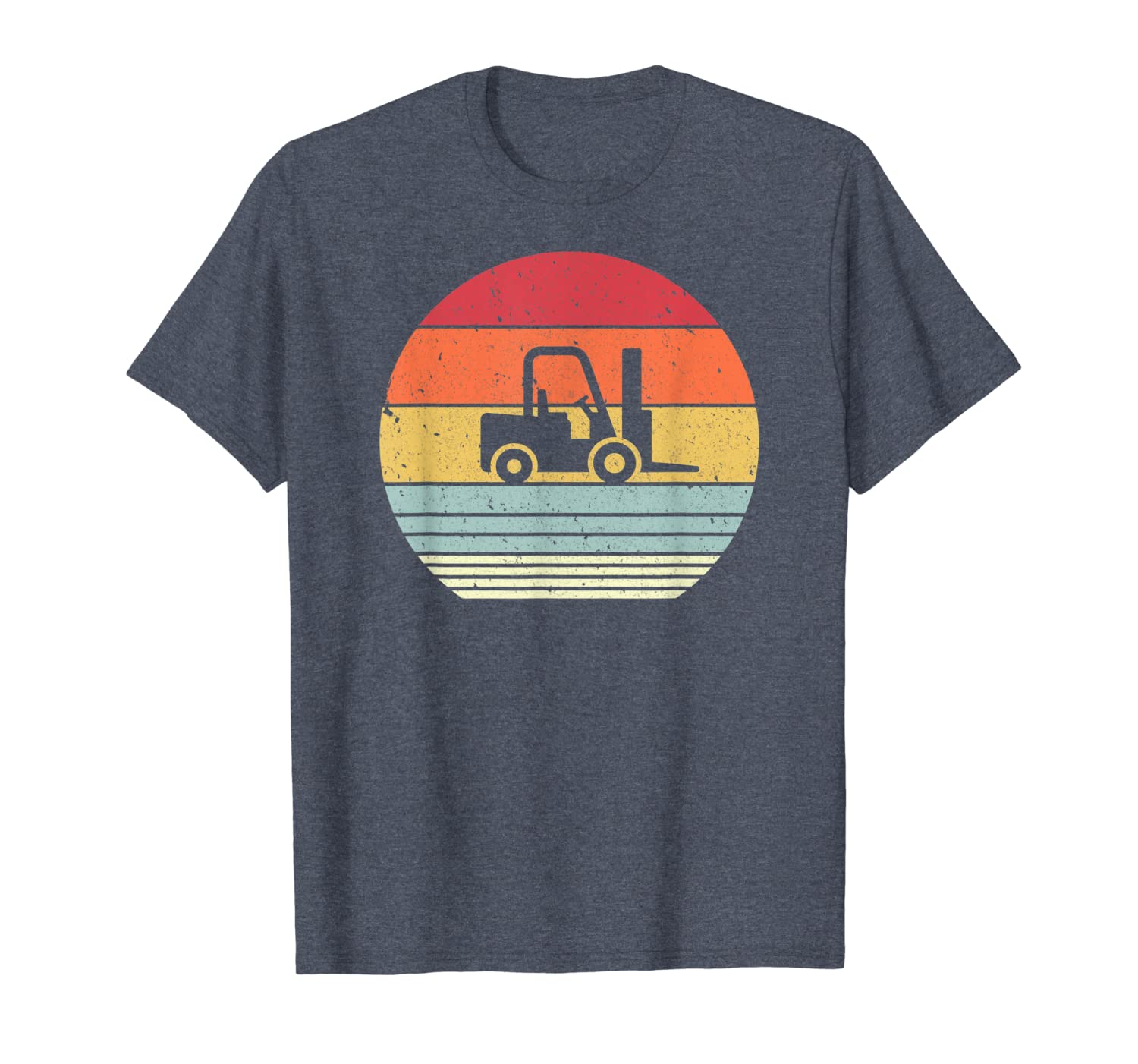 

Forklift Shirt. Retro Style T-Shirt, White;black