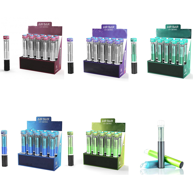 

Air Bar Lux Disposable Vape e cigarette Kit Device Built-in 500mah Battery 2.7ml 1000 puffs Dab Pen 100% Original wholesale mix colors