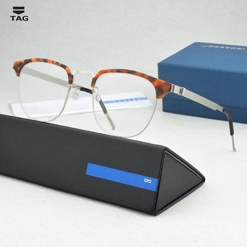 

Brand Denmark Eyeglasses Women Design Optical Glasses Frame Men Metal Vintage Prescription Eyewear Myopia Computer Spectacle Fashion Sunglas, Black