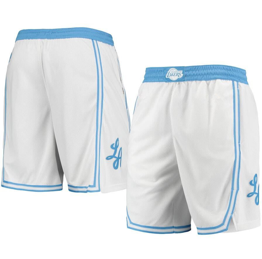 

Los Angeles Laker MEN 2020/21 City Swingman basketball Shorts White S-2XL