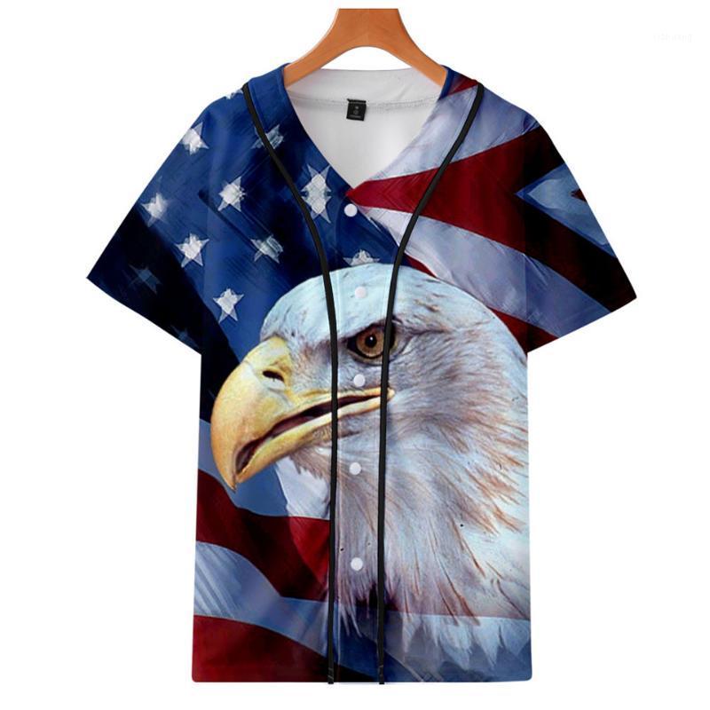 

Men's T-Shirts Skull Eagle USA National Flag Baseball T-shirt Hip Hop Tee Shirt Casual 3d Tshirt Tops Harajuku Streetwear T Brand Clothes, 3dbq-40