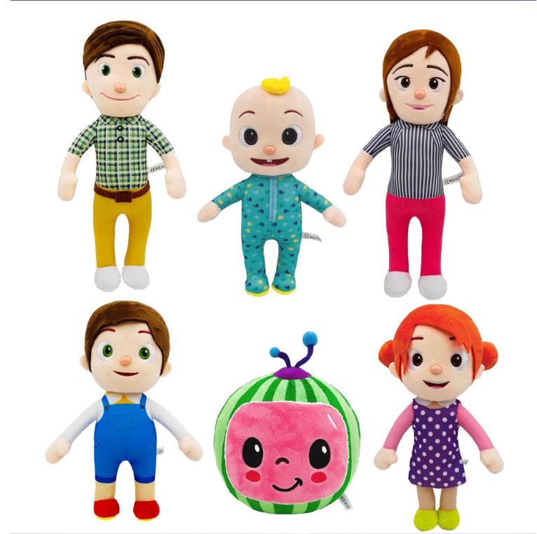

wholesale Cocomelon JJ Plush Toys 20cm Soft Cartoon JOJO TV Stuffed Animals Christmas gifts, Shipping cost (dont choose)