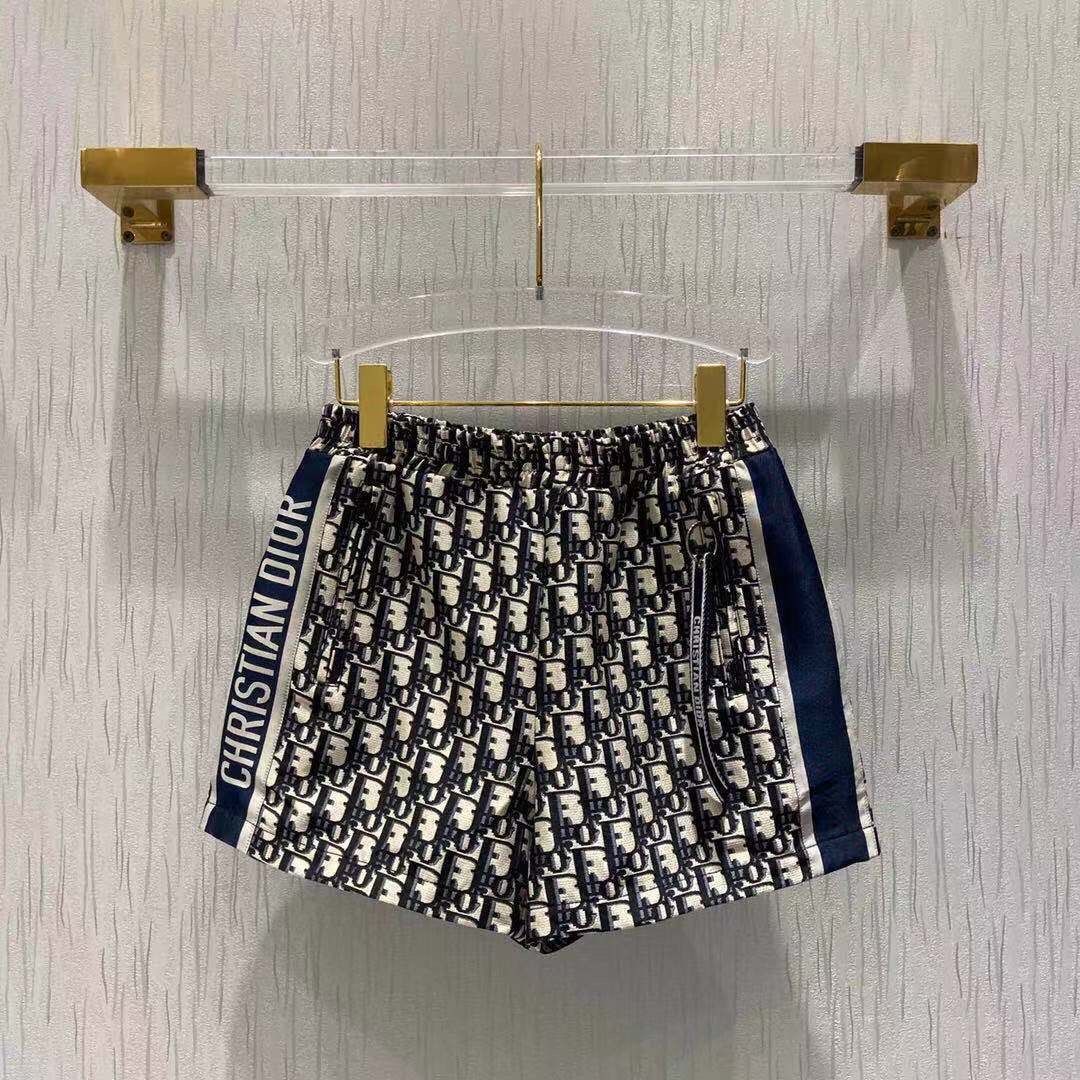 

Autumn Fashion Brand 2021 and Winter Cd Classic Old Flower Full Print Fashionable Shorts[finished on April 30], Black