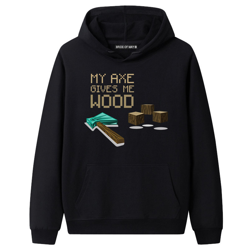 

Men's Hooded Pumpkin Pattern Sweatshirt Sleeve Long Sweater Loose Comfortable Soft Printed 3DT Shirt Minecraft, White;black