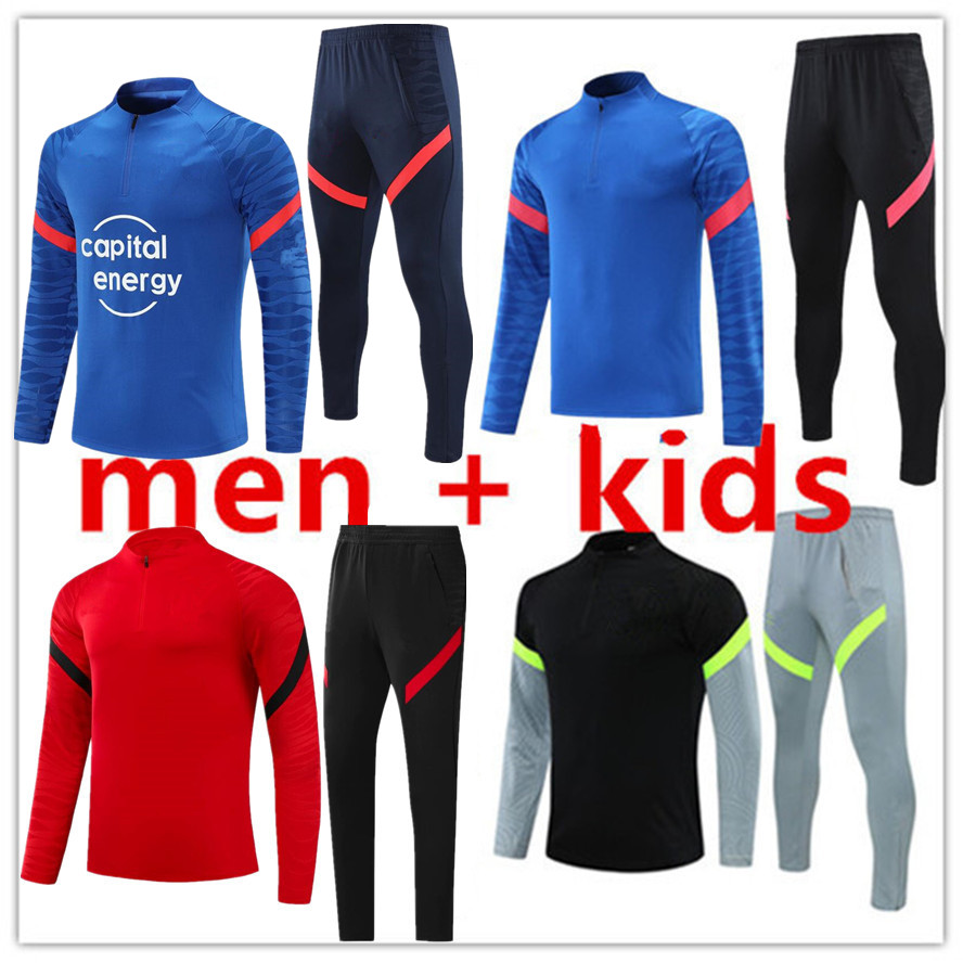 

2021/2022 Soccer JerseyS Training Suit Atletico Tracksuit Madrid men and kids survetement chandal 21/22 Maillot De Foot SET