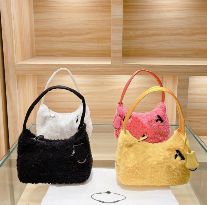 

Plush Designer Shoulder Bag Winter Wool Fur Handbag Coin Purse Fashion Letter P Totes Hand Bags Zipper Wallets High Quality Handbags, #1
