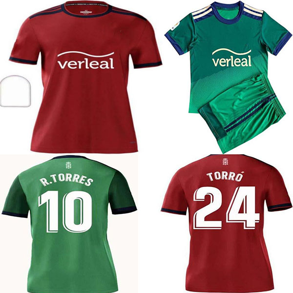 

21 22CA Osasuna soccer jerseys RUBÃN GARCÃA R.TORRES CHIMY ÃVILA football shirts BUDIMIR MANU SÃNCHEZ DAVID GARCIA home away jersey man kids kit, Black;yellow