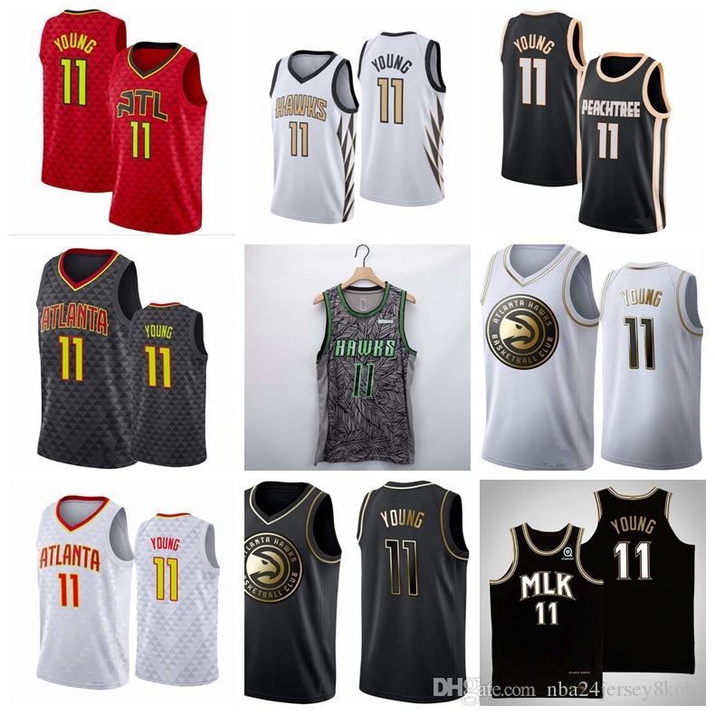 

Trae Young basketball jersey Swing players sew and embroider jerseys.