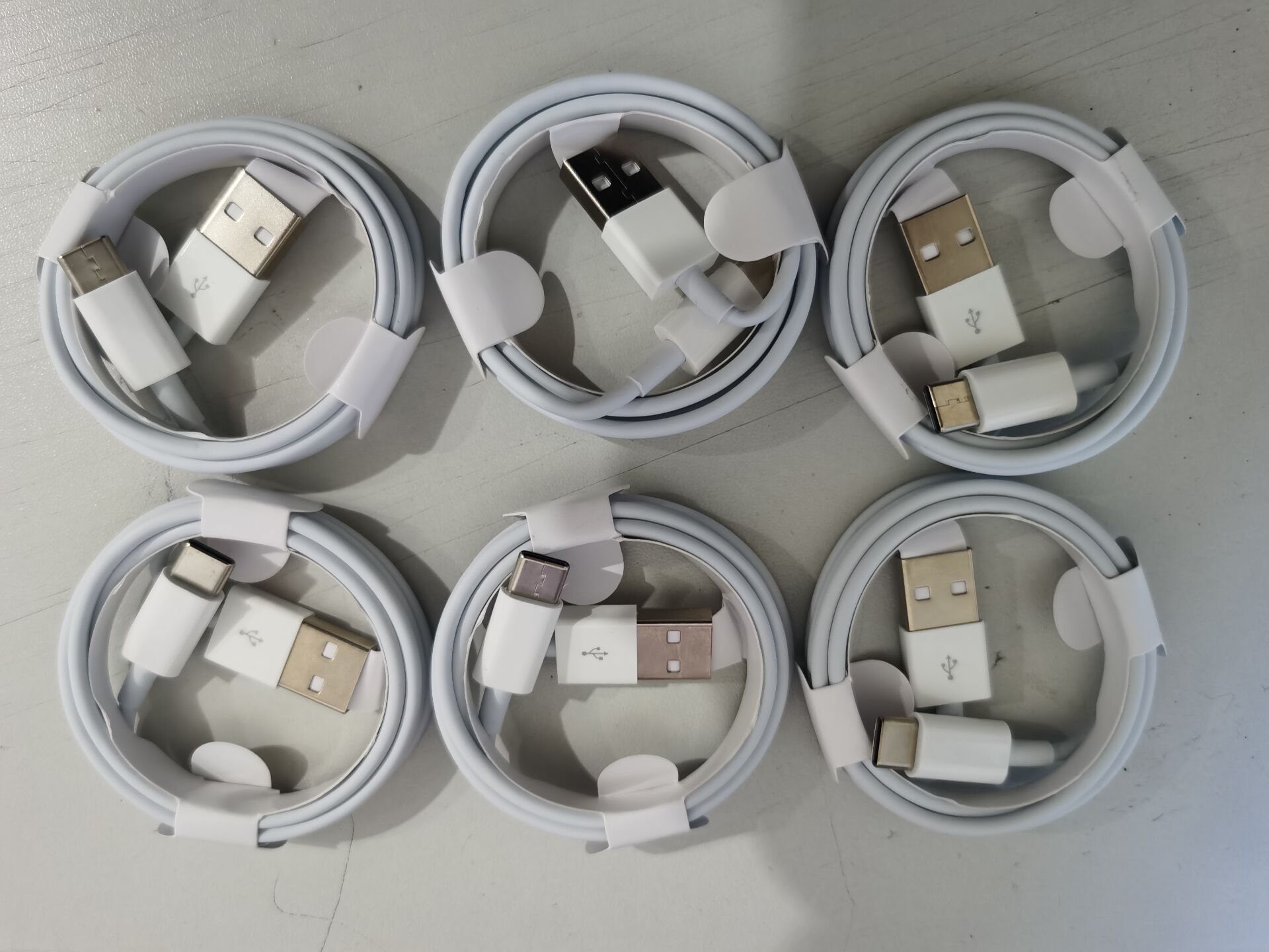 

100pcs 7th OEM quality 1m/3ft 2m/6ft fast charging Type C cable USB data sync charger for Samsung S8 S9 7 8 (with box), White