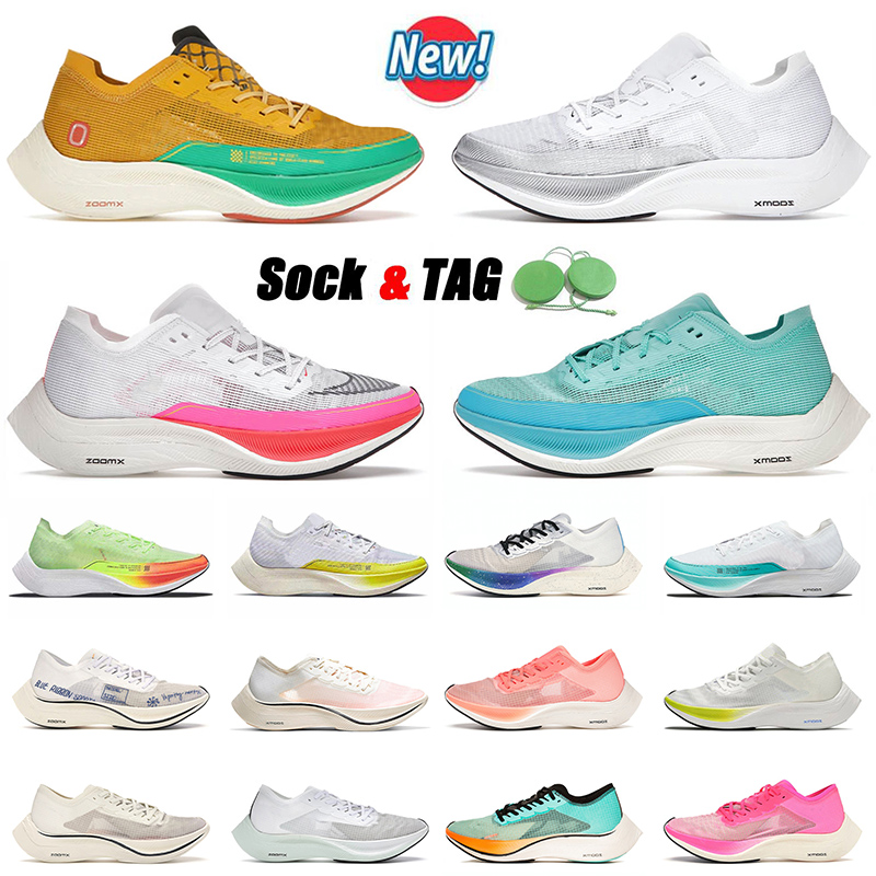 

2022 Top Quality Authentic Zoomx Vaporfly Next% Running Shoes White Black Rawdacious Aurora Green Sail Bright Crimson Mens Women Trainers Sneakers 36-45, B9 white black 36-45