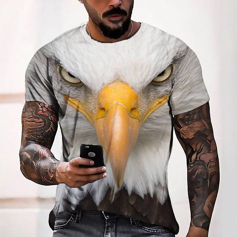 T-shirt Tee T-shirt 3D Impression graphique Cou rond Casual Daily 3D Imprimé à manches courtes Haut de la mode Cool Confortable GLAND I0BP #
