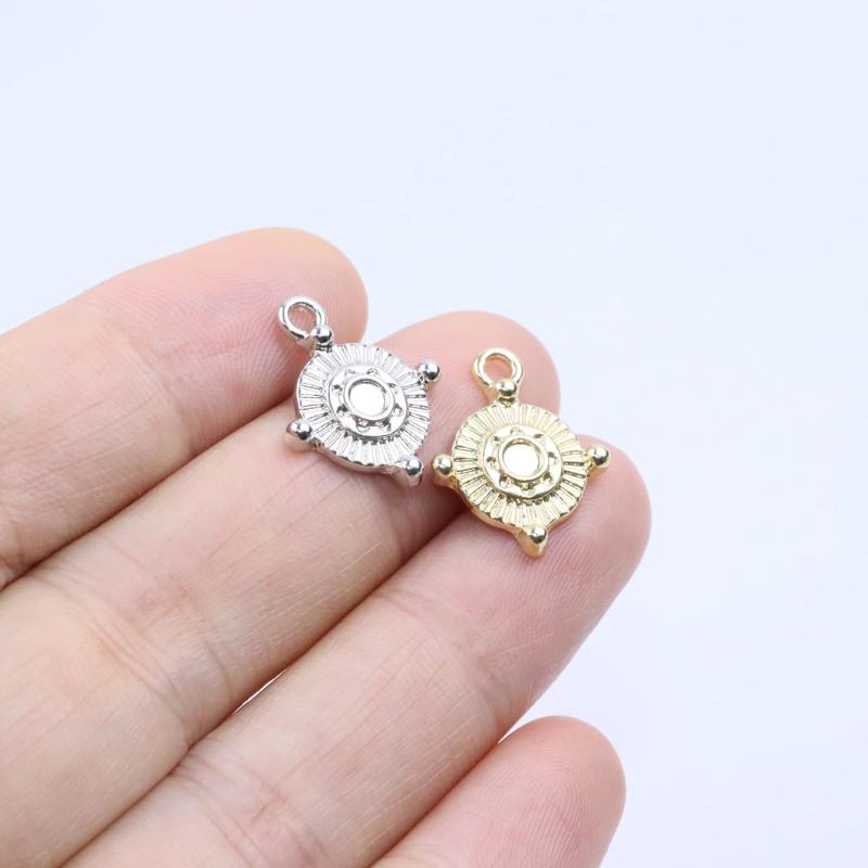 

Charms Eruifa 20pcs 15mm Coin Zinc Alloy Jewelry DIY Pendant Women Girl Necklace, Earring Bracelet 2 Colors, Bronze;silver