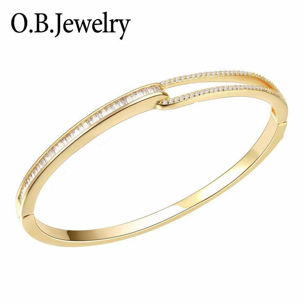 

Jin&ju Gold Color Plated Bracelet for Women Femme Charms Jewelry 2021 Making 2020 Cuff Bangle Pulseras Q0720