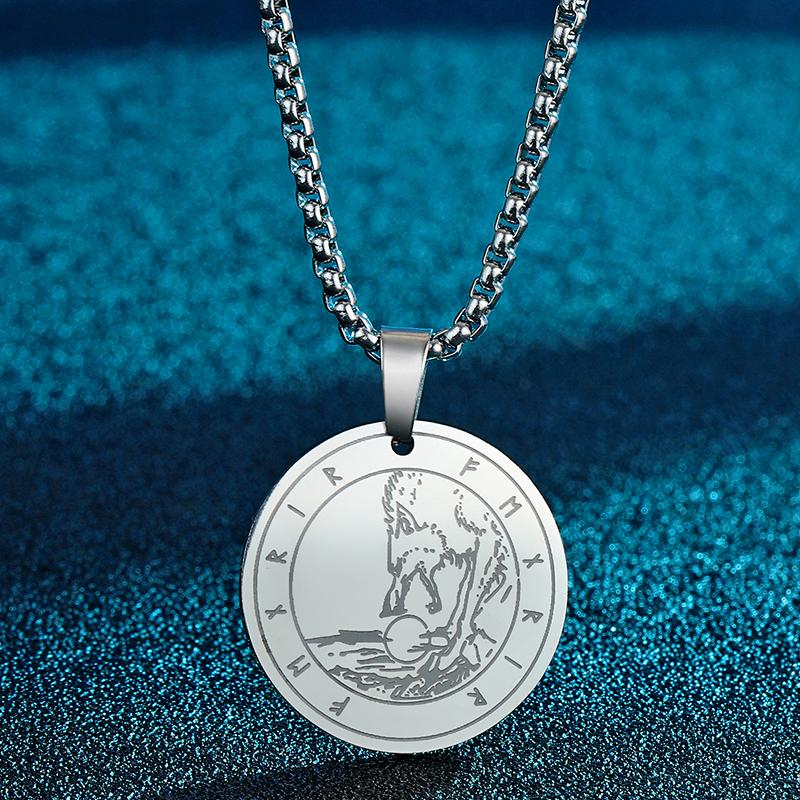 

Pendant Necklaces Fenrir Or Fenris Wolf Men Necklce Son Of Loki Amulet Norse Mythology Jewelry Stainless Steel Necklace Gift