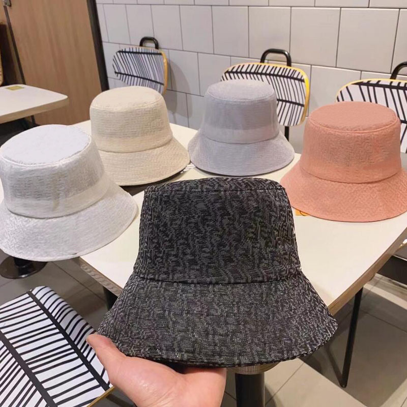 

5colors F Letters Luxurys Designers Wide Brim Bucket Hats Men Women Summer Bonnet Mens Flat Beanie Gorro Denim Sun Caps Fisherman Hat, Blue;gray