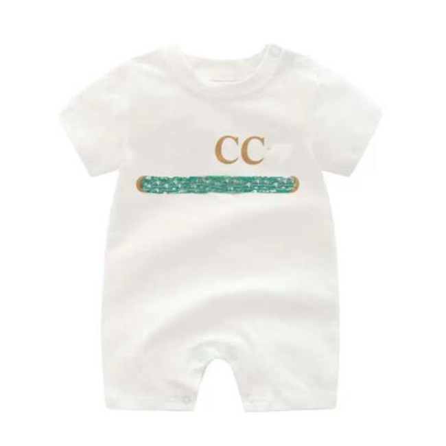 

Newborn Baby Rompers Designer Kids Boy Girl High Quality Short-Sleeved Long Sleeve Cotton Clothes Infant Jumpsuits 0-24 Month, Short sleeve pink